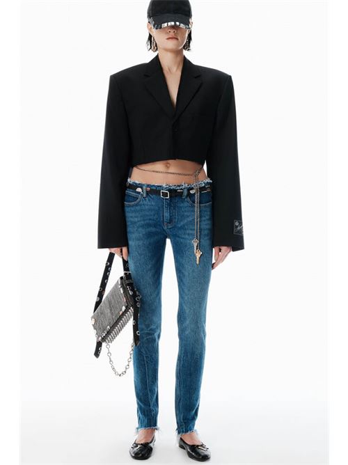 Crop jacket with logo ALEXANDER WANG | 1WC3252680001